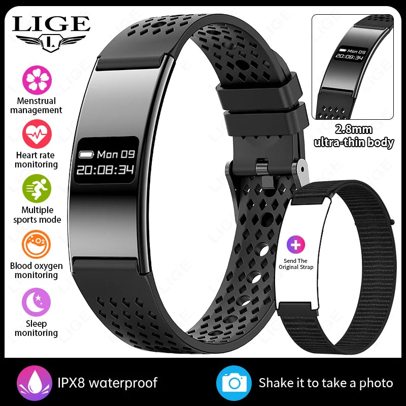 New Smart Bracelet Men Women Sports Step Count Health Fitness Tracker Heart Rate Monitoring Call Reminder Smart Watch Wristband