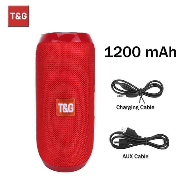 TG117 Bluetooth Speakers Portable Wireless Sound Box  Outdoor Loudspeaker Waterproof Stereo Surround Supports TF Radio