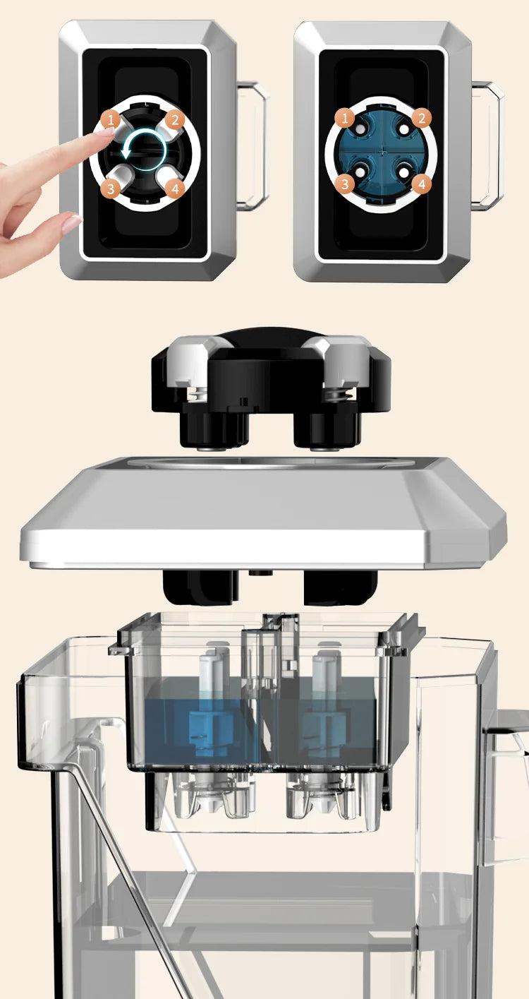 550w Mini Carpet Vacuum Cleaner Wet and Dry Potion Box Open the Lid and Add Cleaning Fluid Smart Carpet Vacuum Machine