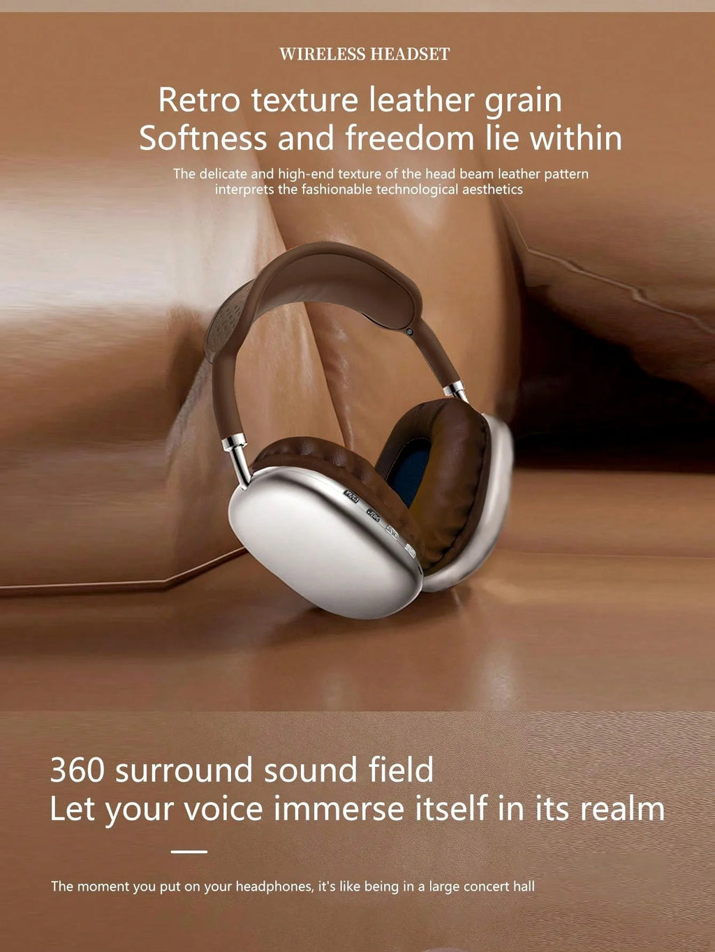 Headset wireless headset, long range, office listening headset, gaming game wireless headset