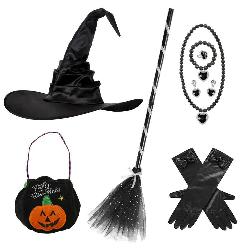 Halloween children Costumes Girls Princess Dresses Ghost Clothes Horror Vampire Cloak Performance Costumes Carnival Outfit