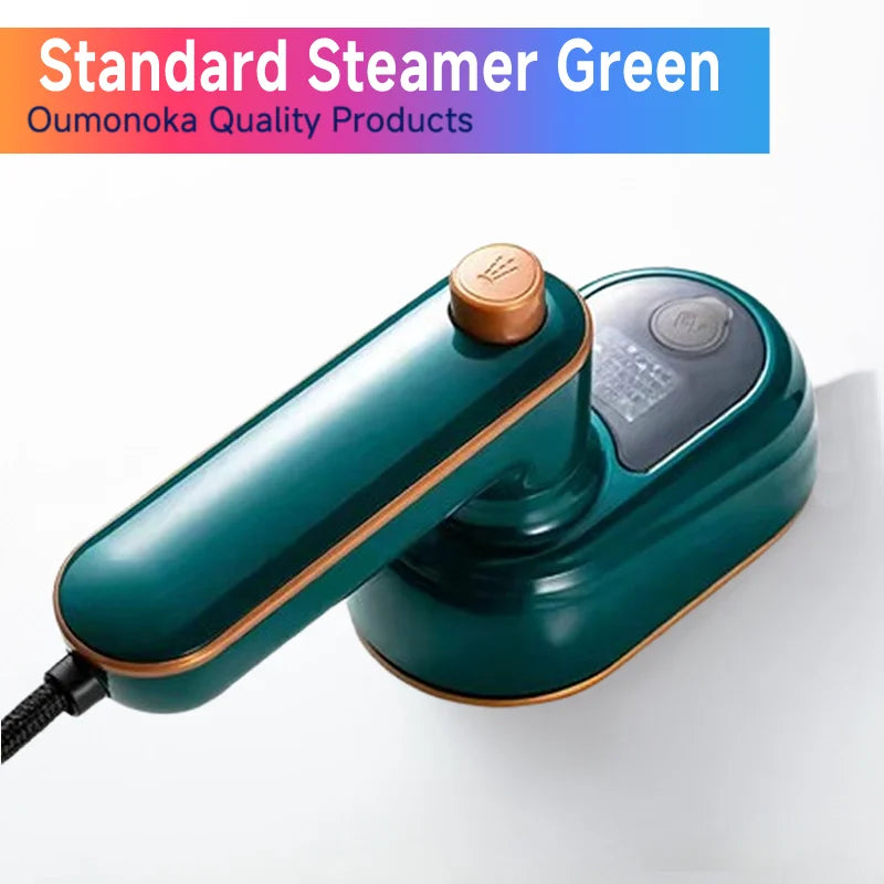 XMSJ Mini Garment Steamer Steam Ironing Machine for Clothes Travel Portable 2-in-1 Handheld Home Heat Press Dry Wet Garment
