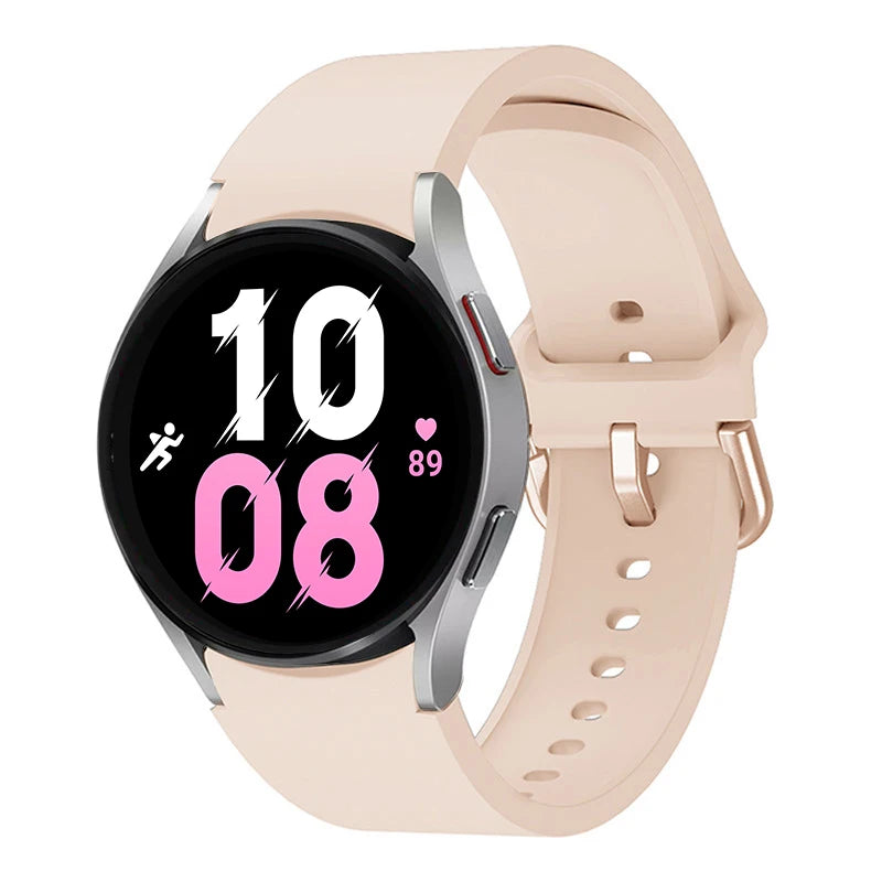 Strap For Samsung Galaxy Watch 6/4/7 44mm 40mm/5 Pro 45mm wristband 20mm Silicone Bracelet Galaxy Watch 6 classic 43mm 47mm Band