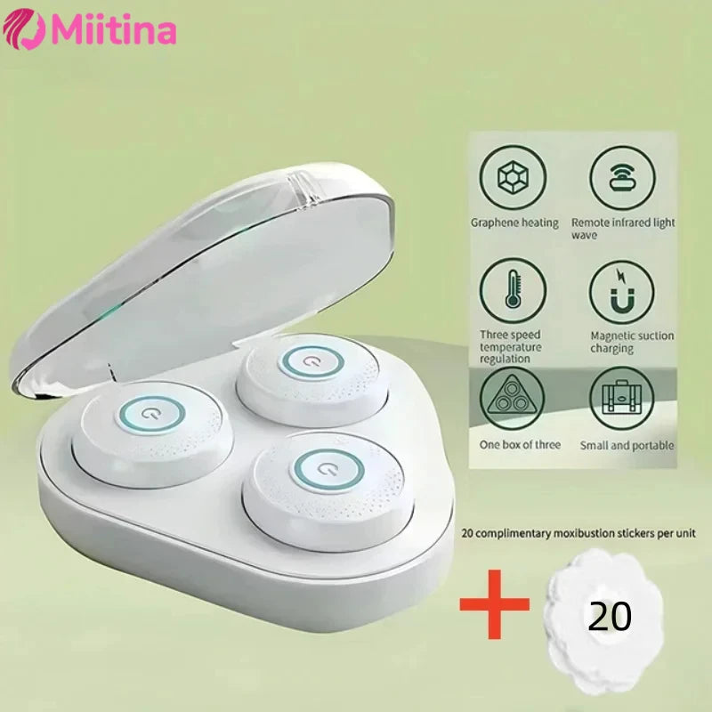 Intelligent moxibustion device with smoke-free hot compress, portable magnetic charging, Mother's Day gift, home moxibustion box