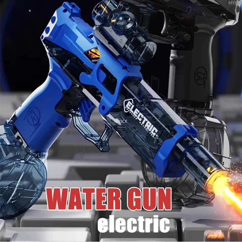 Children High Pressure Electric Water Gun Toys Summer Outdoor Beach Pool Garden Fight Games Kids Automatic Bursts Watergun Gifts