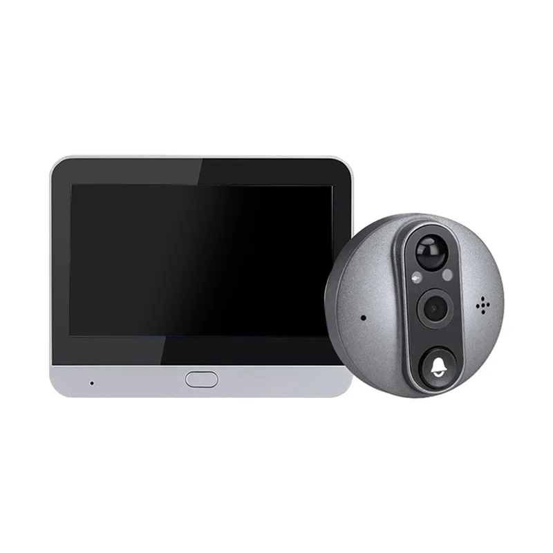 -ABDH Tuya Digital Door Peephole Smart Home 1080P 120° Wide View Angle Doorbell Camera Wifi IR Night Vision Viewer Door Bell