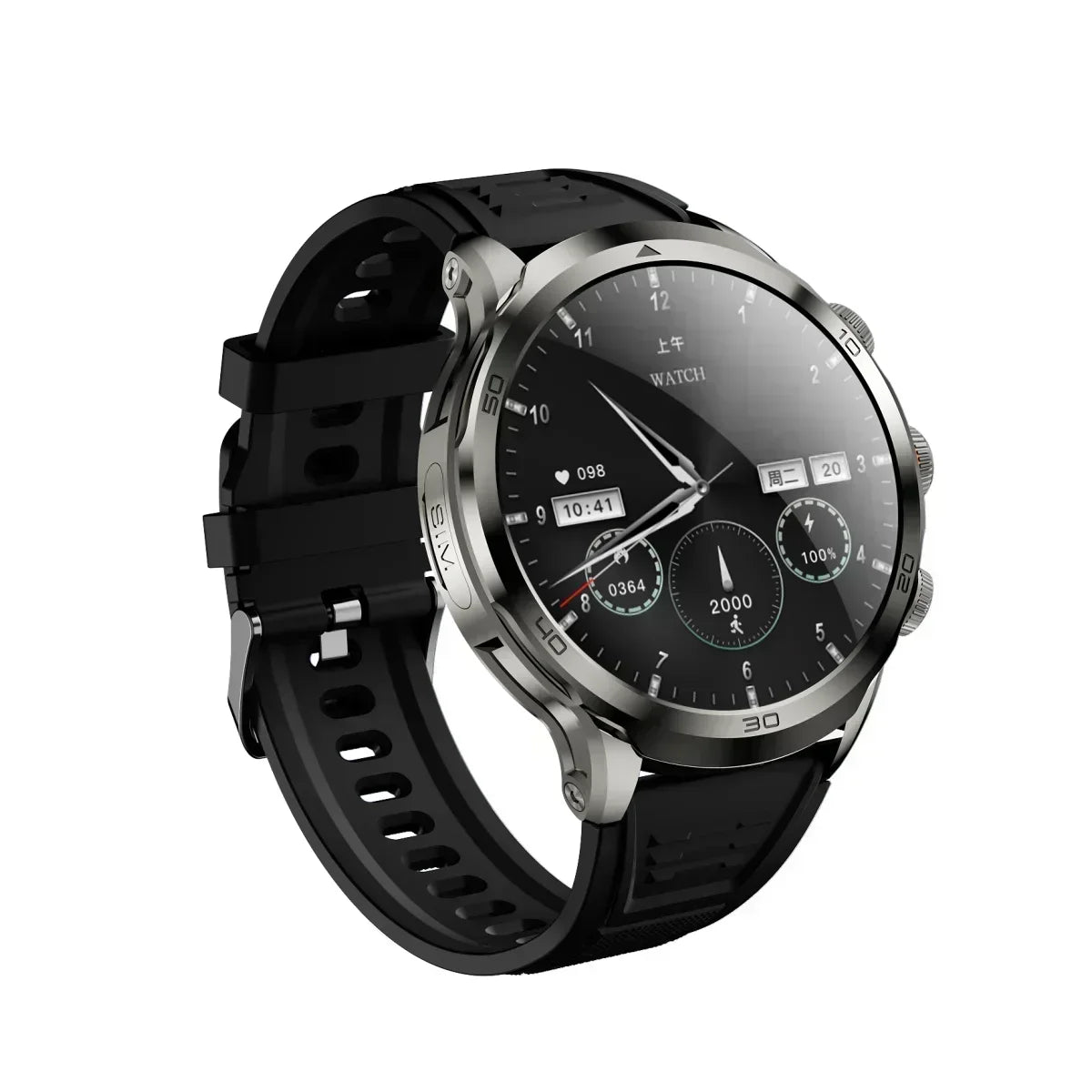 New H19 full network 4G/5G smart watch, 256GB ROM, SIM card inserted into WIFI 1.95-inch 720 * 720 widescreen rotating camera