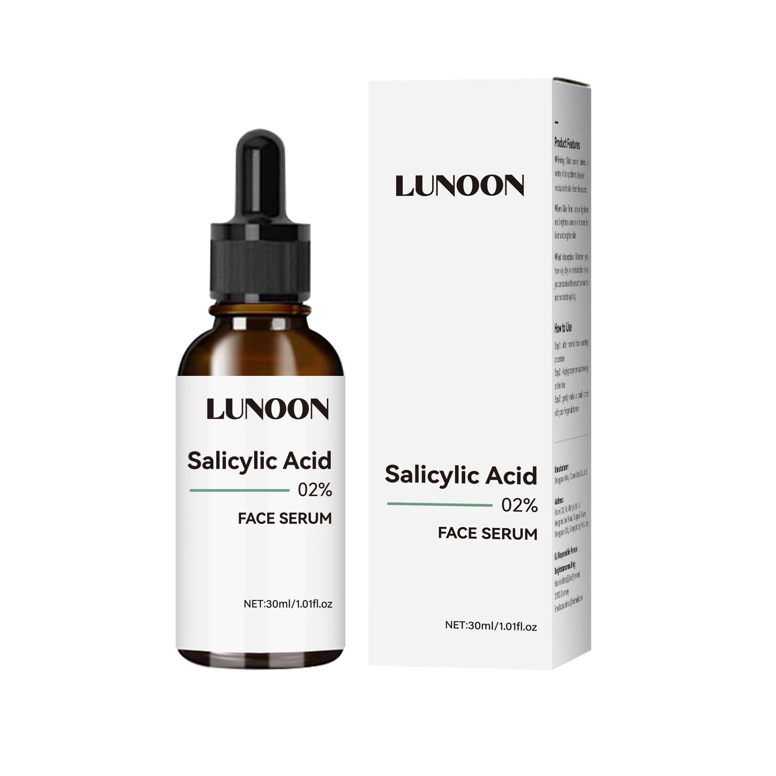 Salicylic Acid Facial Serum Firming Even Skin Tone,unclogs Pores,oil Control Lightening Fine Lines Fast Absorption Face Care