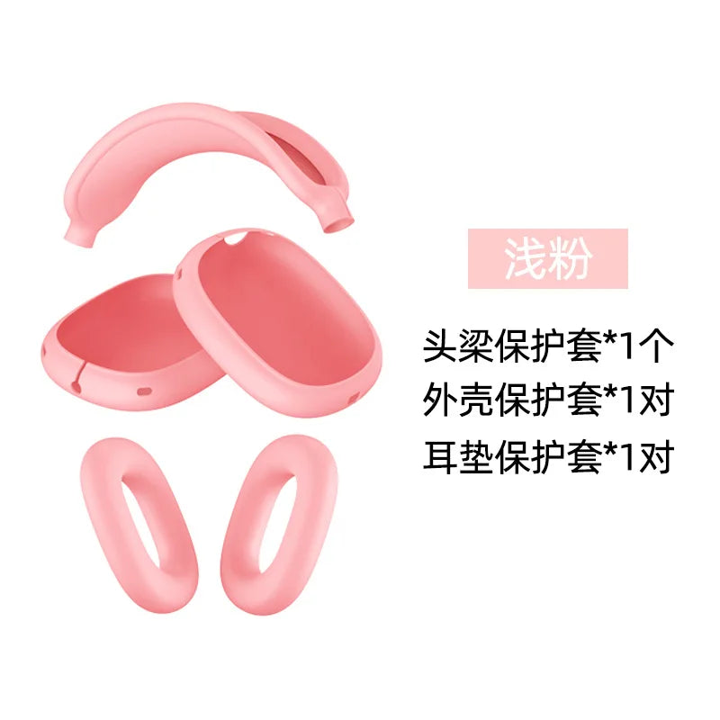 for 2024 AirPods Max2 New Headphone Protective Case 3 in 1 transparent TPU Silicone Case Anti-scratch For Airpods Max2 Protector