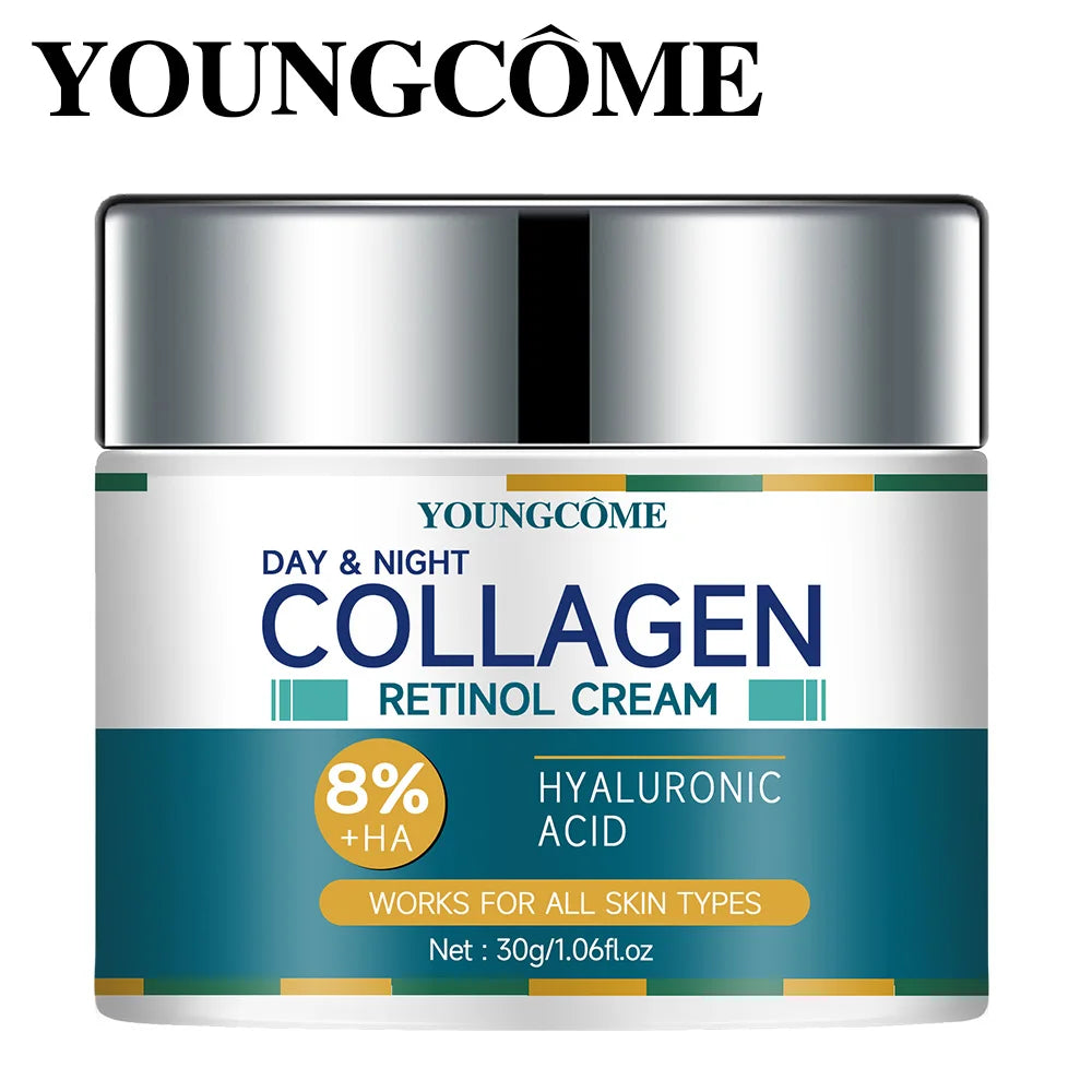 Collagen Cream deeply Hydrates Nourishes The Skin to Restore Elasticity Radiance Moisturizing Anti-wrinkle Aging Shrinks Pores