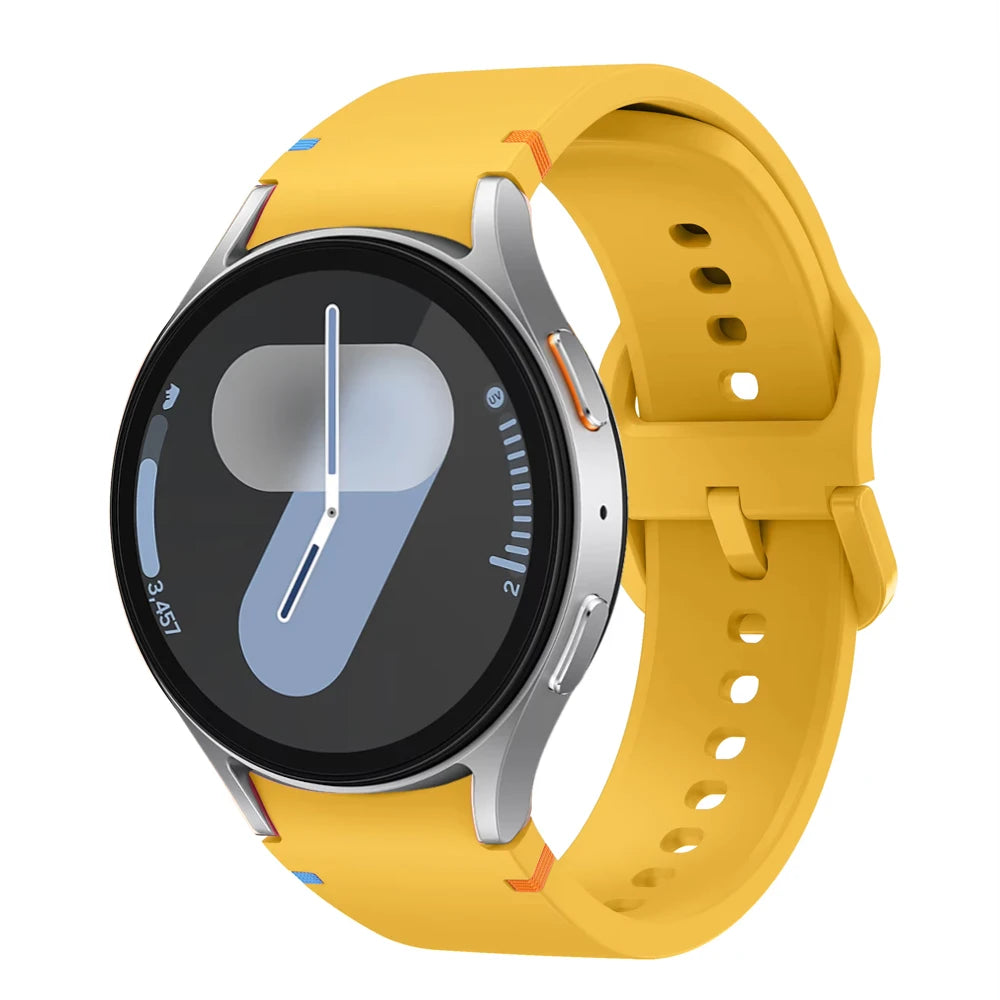 Strap for Samsung Galaxy Watch 7 FE 44mm 40mm 4 6 Classic 5 Pro 45mm Silicone Sport Wrist Bracelet correa Galaxy Watch 7 Band
