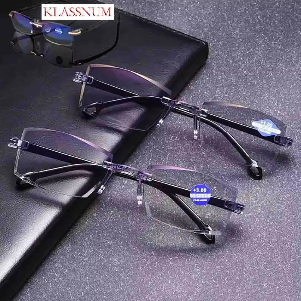 Smart Glasses with Automatic Adjustment Men Magnifying Glass Reading Glases Women Anti-blue Light +1.0-+4.0Prescription Glasses