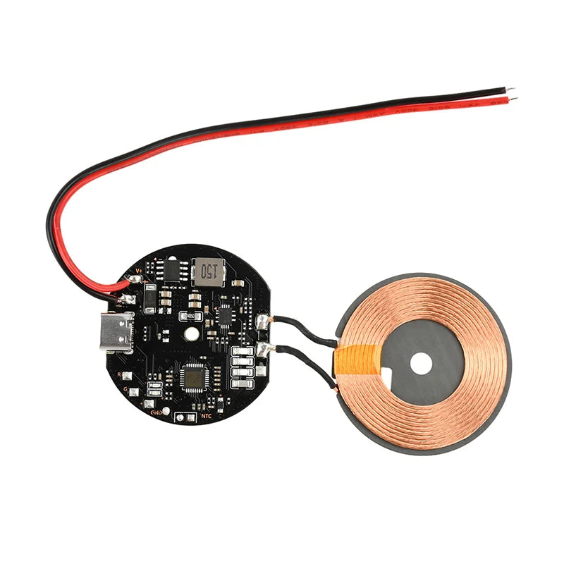 5W/10W/15W/20W Wireless Charger Module Type C 5V/9V/12V/24V/QC/PD Fast Charging Transmitter Module Coil Circuit Board