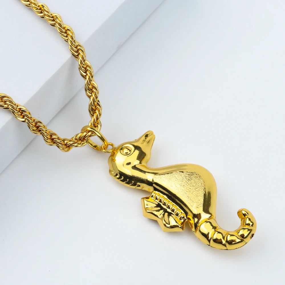 Fashion Necklace For Women Men Dubai Gold Color Jewelry Sets Couple Gift Daily Wear Party Holiday Jewelry Parent Child Set