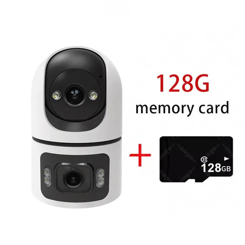 YOOSEE 8MP Indoor Smart WiFi IP Camera Dual Lens Screen Motion Detection Auto Track Two-Way Audio Onvif PTZ Security Camera CCTV