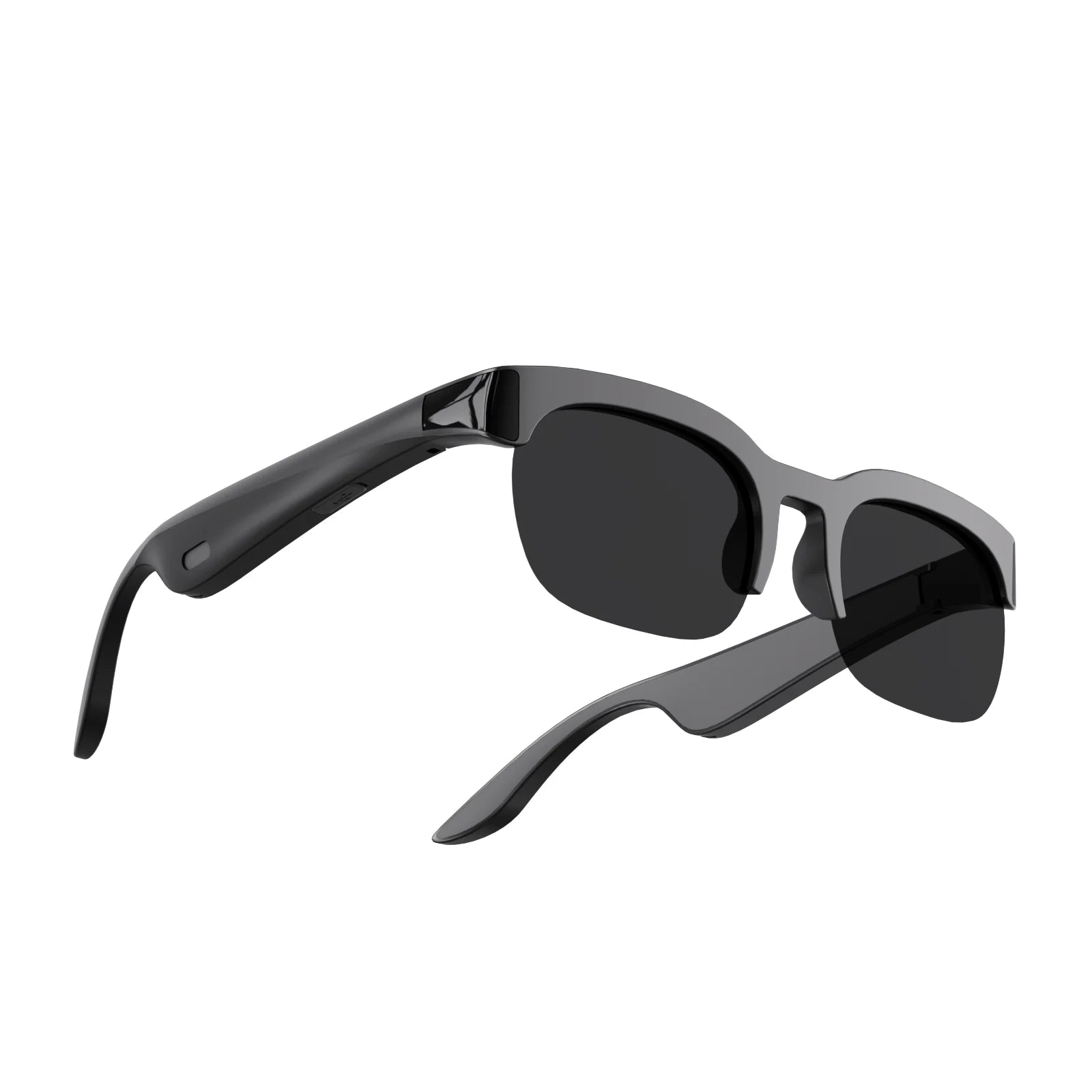 Smart Glasses, 5.0 Bluetooth Sunglasses with Open Ear Speaker, Voice Assistant Compatible, Blue Light Blocking Lens