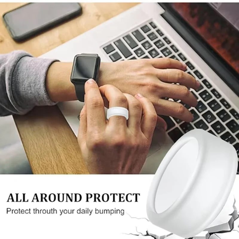 Silicone Cover for Smart Ring R02/R03/R06/R08/R09/R10/R11 , Smart Ring Anti-Scratch Soft Protective Case