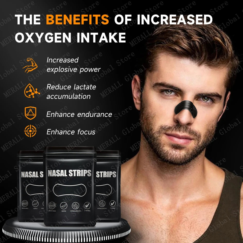 Nasal Strips for Snoring Nasal Patch Correction Physical Expansion Breathable Nasal Patch Better Sleep Anti-Snoring Nasal Strip