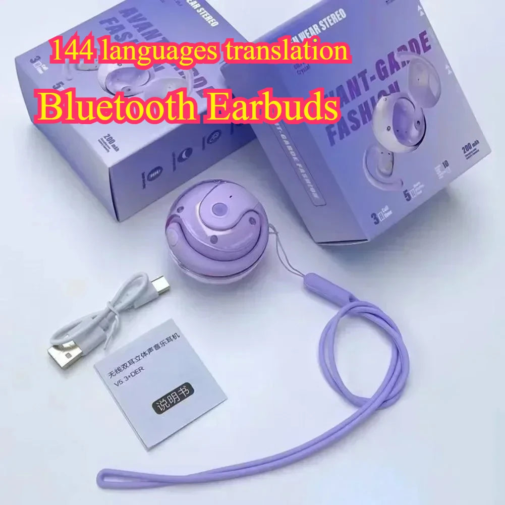 Wireless BT Earbuds Real-time Bluetooth Headphones High Quality Sound Sports In-Ear Monitors with Microphone