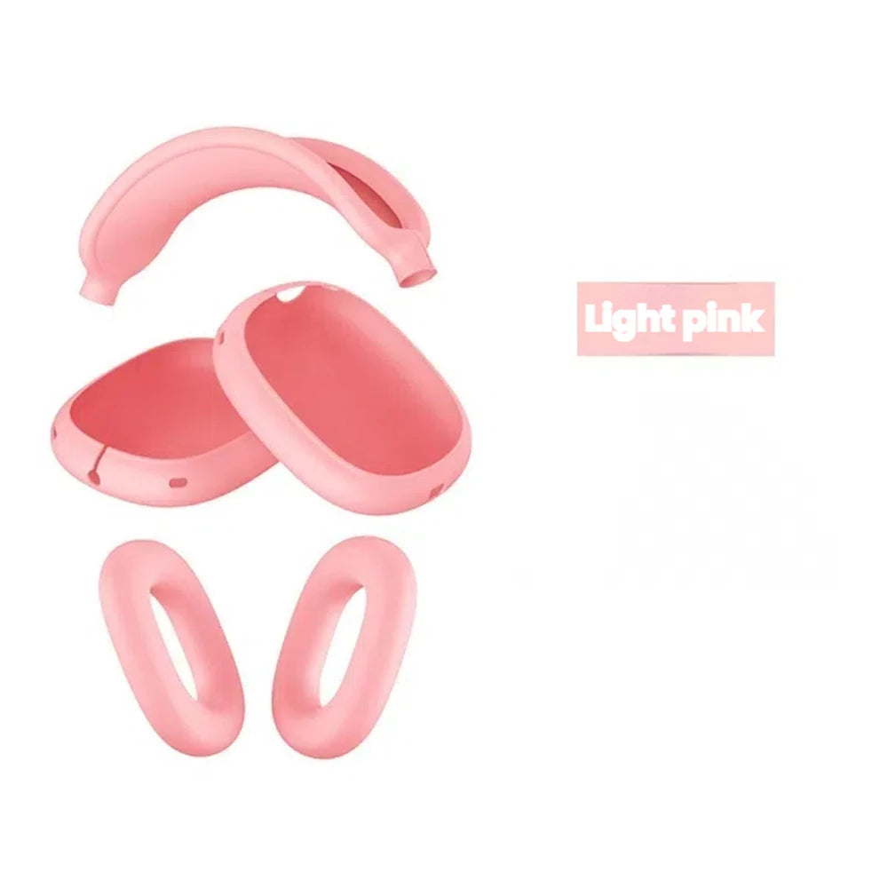 3 in 1 Soft Silicone Case for Airpods Max Cases Skin Protector Wireless Headphones Covers Shockproof Earphone Covers Accessories