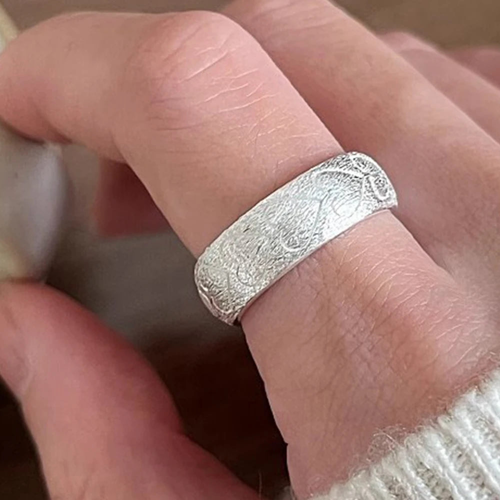 PANJBJ 925 Sterling Silver Geometry Crystal Ring For Women Ellipse Exaggerated Punk Water Drop Open Jewelry Gift Dropshipping