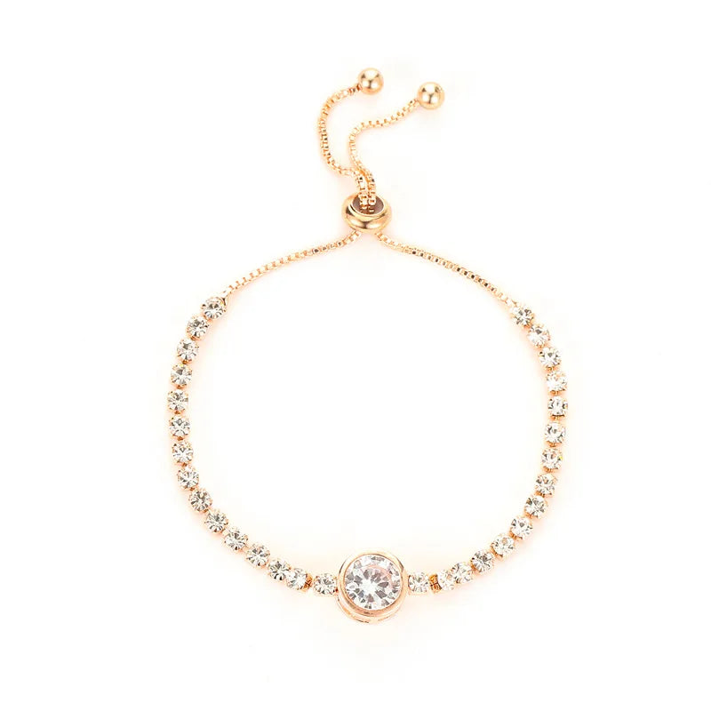 Luxury Gold Plated Oversized Zircon Adjustable Bracelets For Women 2022 New Trendy Shiny High Quality Bracelet Wedding Jewelry