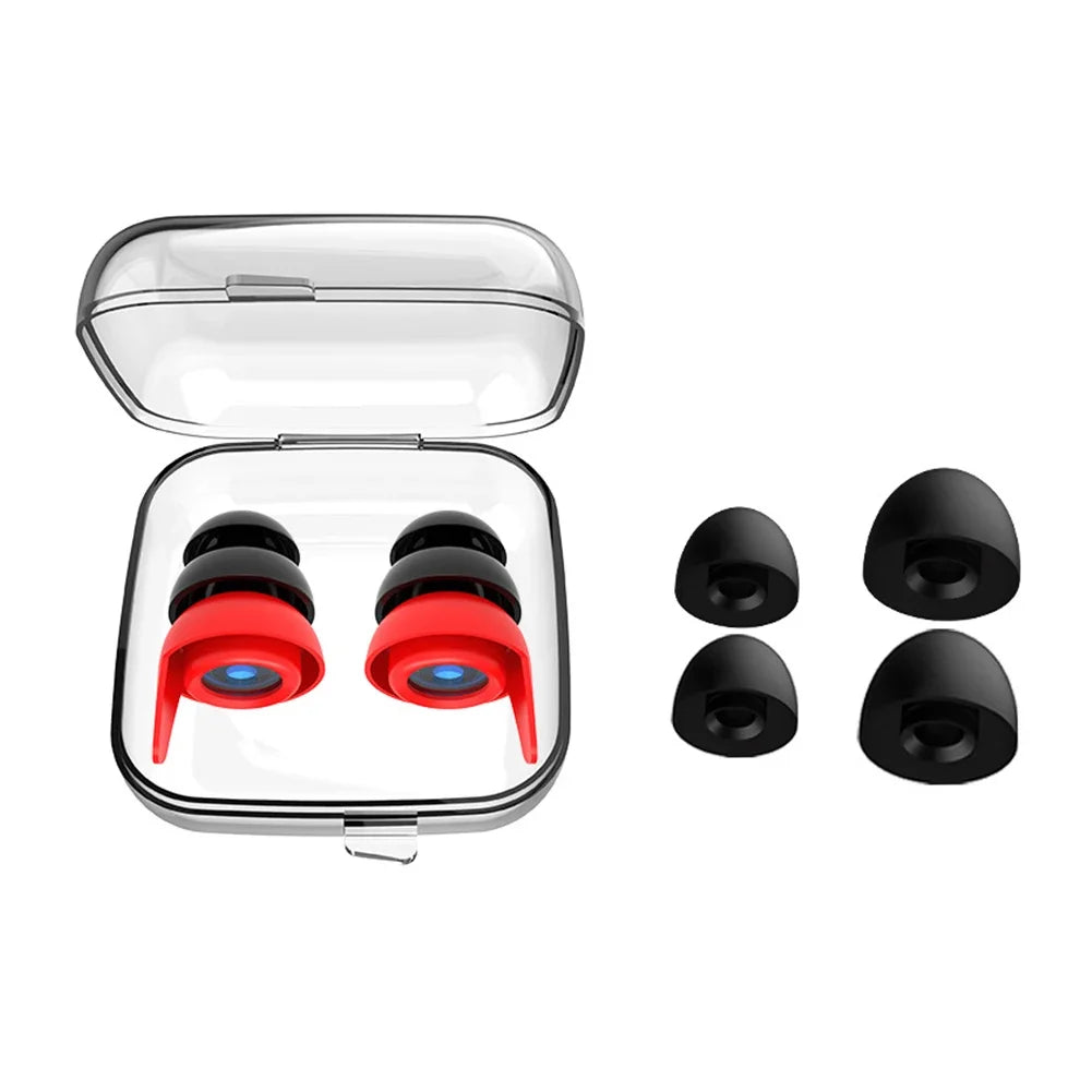 Silicone Soundproof Earplug Anti Noise Sleeping Ear Plugs Sound Insulation Noise Reduction Ear Protection Swimming Earplugs