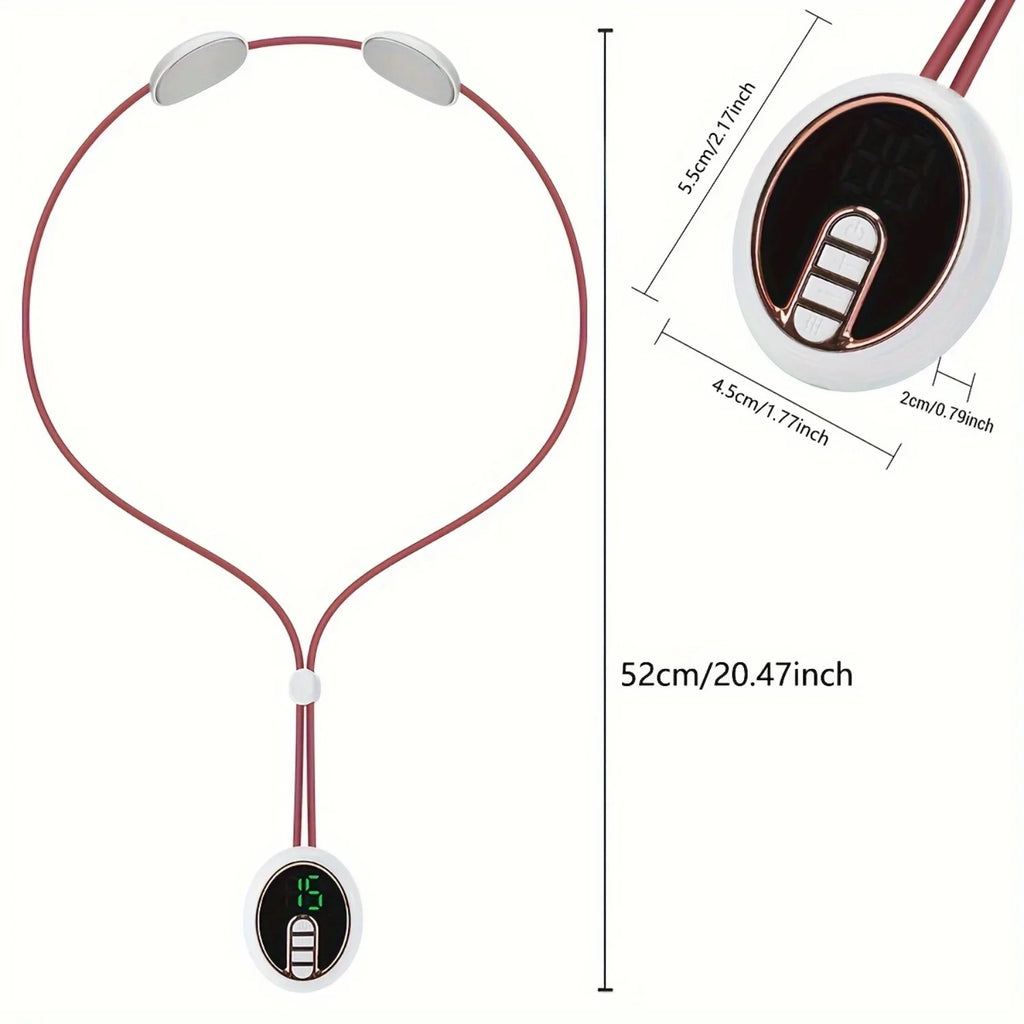 Lntelligent Micro Current Neck Massager Hot Compress Ten Pulse Pain Relief Hanging Device Cervical Spine Body Legs Hands Massage