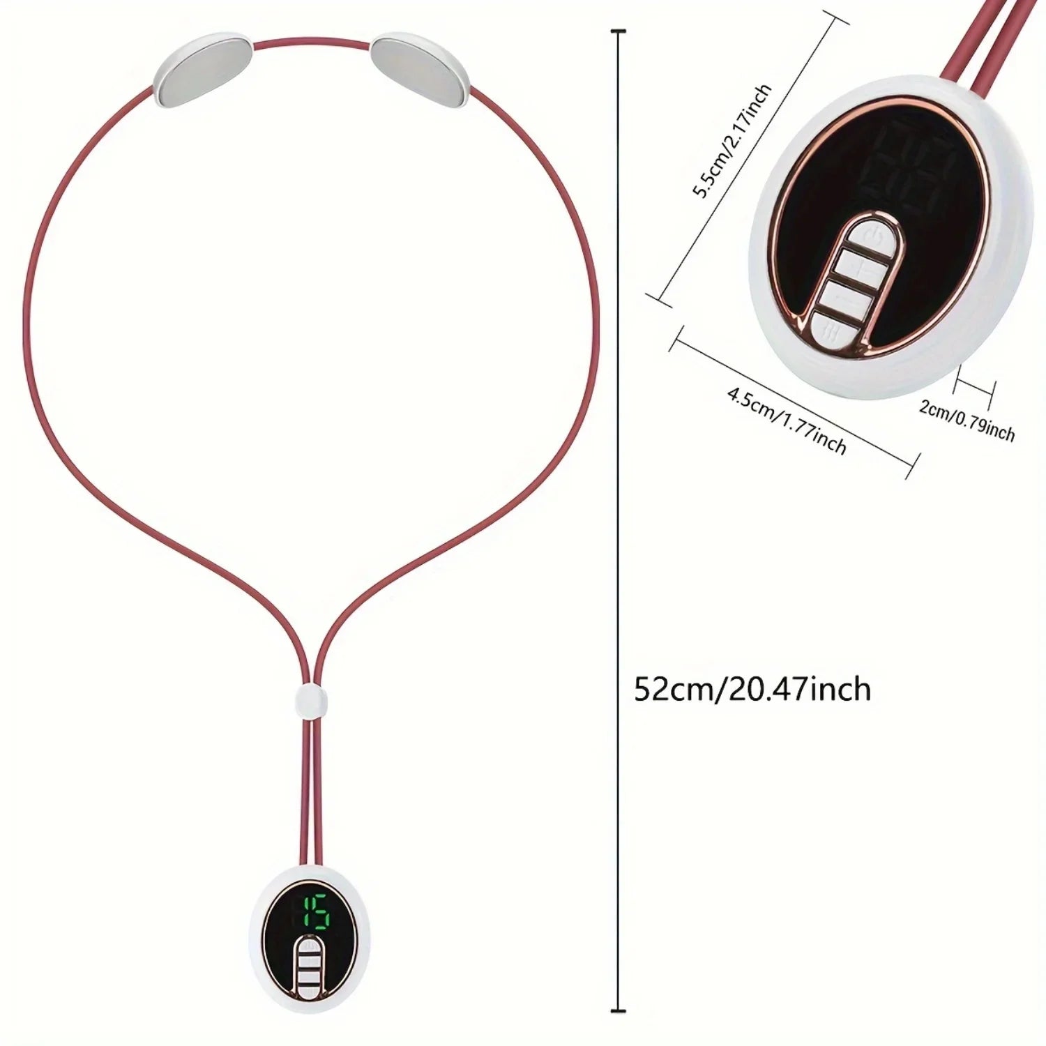 Lntelligent Micro Current Neck Massager Hot Compress Ten Pulse Pain Relief Hanging Device Cervical Spine Body Legs Hands Massage