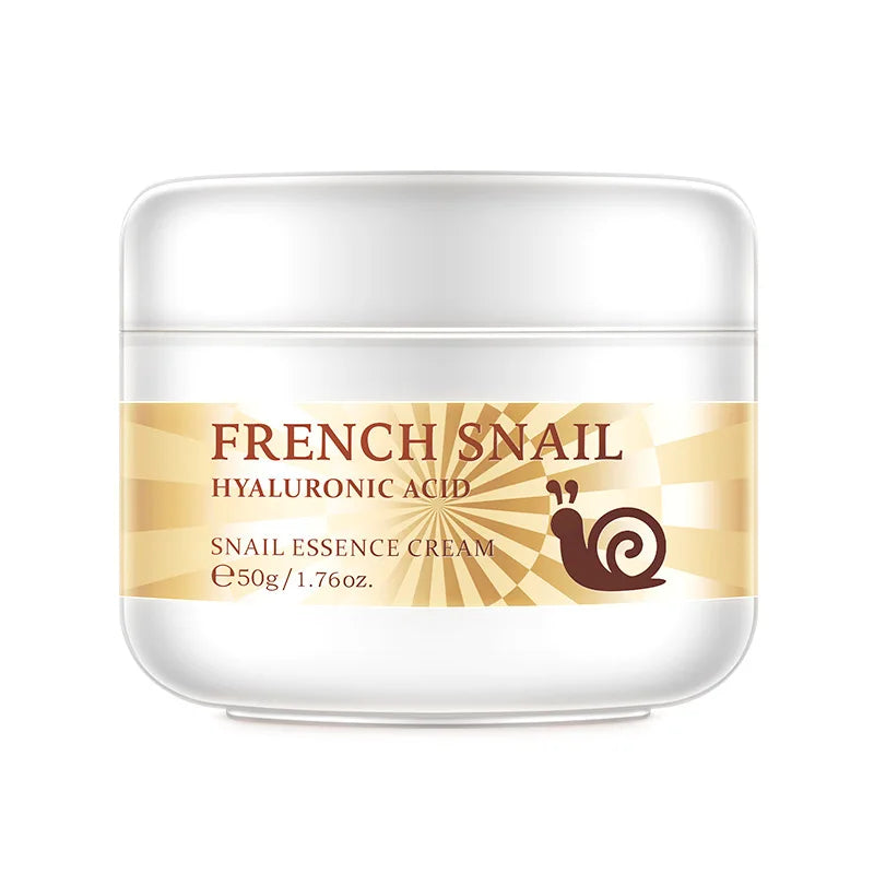 50g Snail Face Cream Improve Dry Rough Skin Smoothing Facial Hyaluronic Acid Moisturizing Nourishing Essences Cream Skin Care