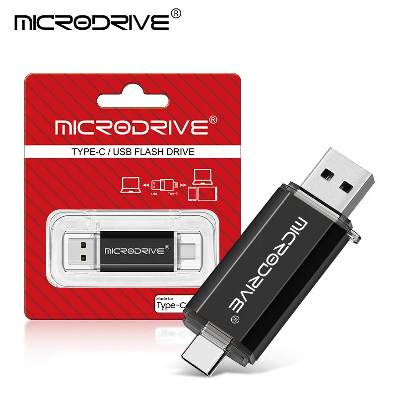 TYPE C USB 2.0 Flash Drive OTG Pen Drive 128GB 64GB 32G 16 8 4GB Memory Disk U Stick External Storage Pendrive for SmartPhone/PC