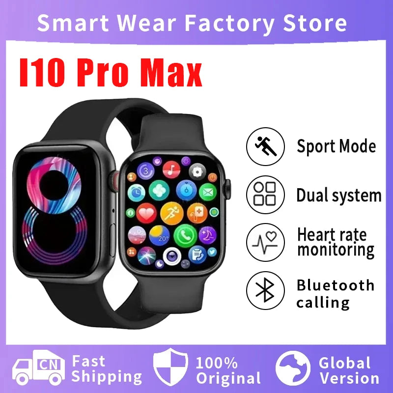 Smart Watch I10 Pro Max Smart Watch for Men Series 9 Phone Custom Watch Face Sport Waterproof Women Man Wearable