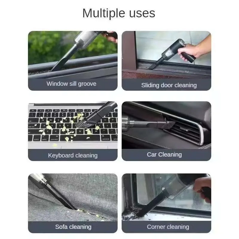 Multifunctional home vacuum cleaner, hand-held portable wireless car small vacuum cleaner, strong suction