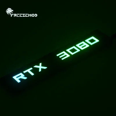 FREEZEMOD GPU Side Panel RTX3090 GTX ROG PC Decoration Video Card Plate Faith Lamp Water Cooler AURA SYNC XYD-5V Cooling ARGB