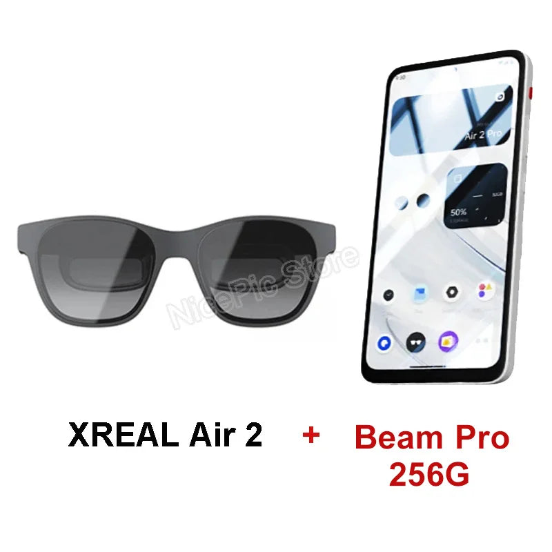 Original XREAL Air 2 Smart AR Glasses 330 Inch Micro OLED Big Screen 1080P View for Mobile Computer Not VR Virtual Reality