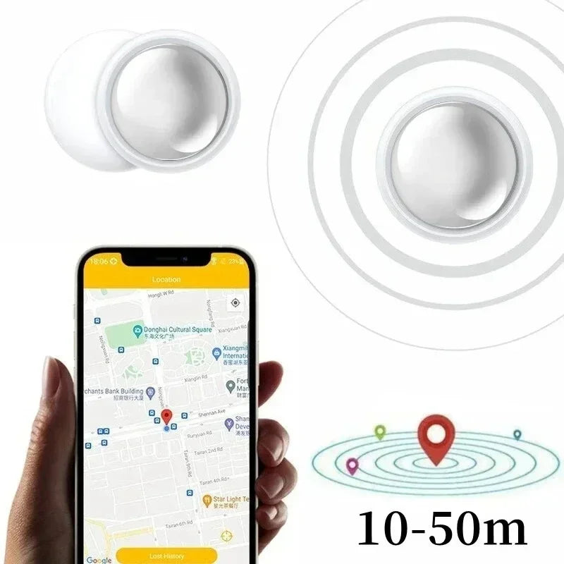 VIVO Mini Bluetooth 5.0 Tracker GPS AntiLost Device Round - Pet Kids Bag Wallet Tracking Finder Locator Air Tag Smart Home