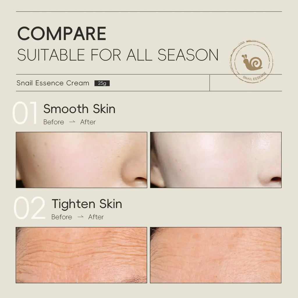 Snail Mucin Cream 25g Intense Hydration Anti Aging Firming Lifting Vitality Dull Skin Revitalization Treatment