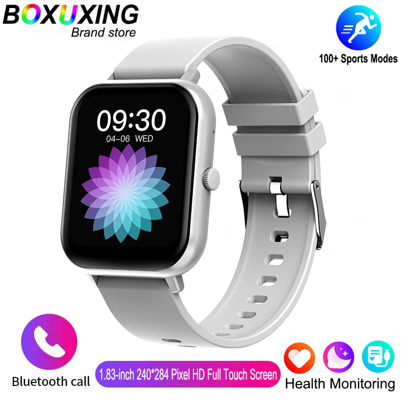 2025 New Smart Watch Men Bluetooth Call Fitness Tracker Heart Rate IP68 Waterproof Smart Watch Men Women For Xiaomi iOS Android