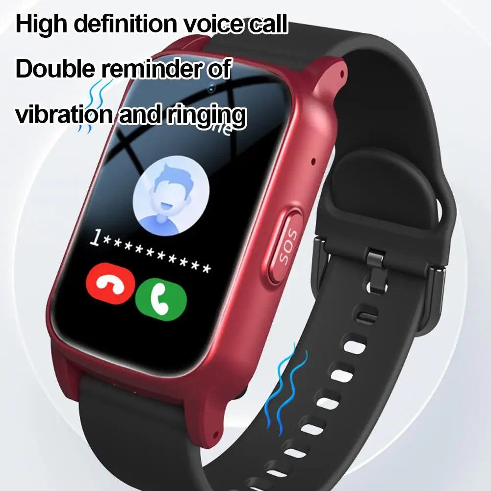 Elderly Smart Watch With Card Insertion, One-click SOS Call for Help, GPS Anti-lost Positioning Bracelet, IP67 Waterproof
