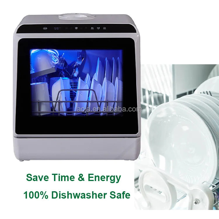 AOJA Dishwashers Professional Portable Table-top Full-automaticHome Kitchen Appliance  Mini Dishwasher Portable Dish Washer