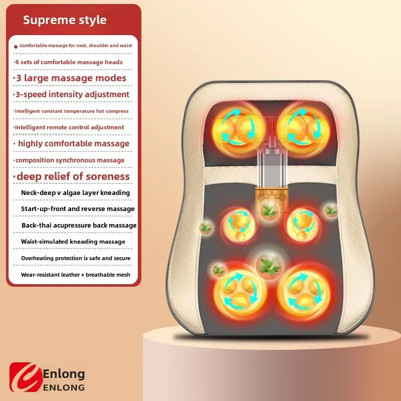 Hot selling item Massage Pad Multifunctional Intelligent Kneading Cervical Spine Waist Back Hips Seat Pad