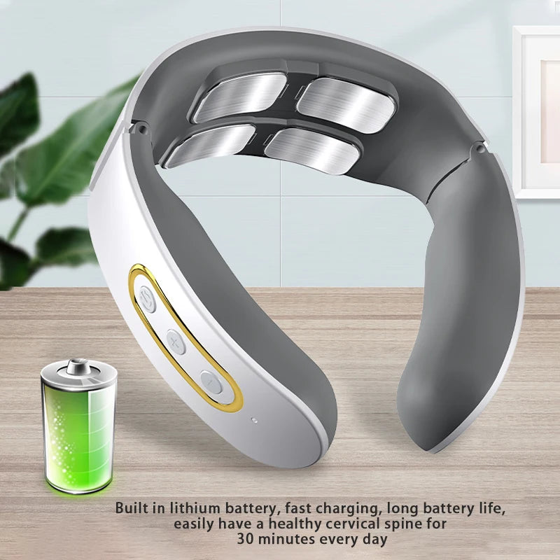 Electric Cervical Spine Massager 6 Models 9 Gears Neck Massage Vertebra Relax Automatic 4 Cervical Massage Machines