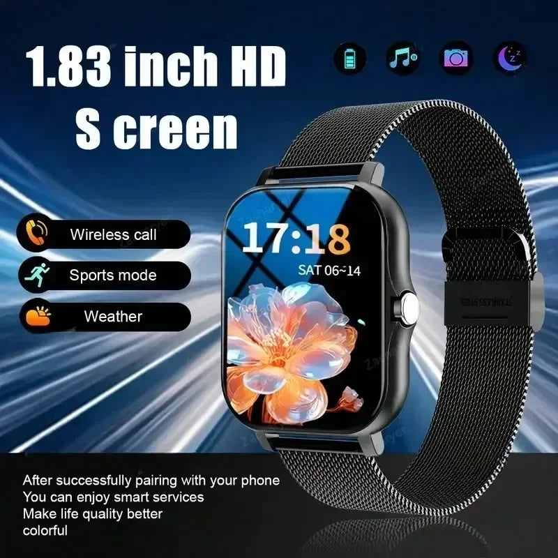 2025 Smart Fitness Watch - Wireless Calls 50 Sports Modes HR/SpO2 Tracking for iOS/Android