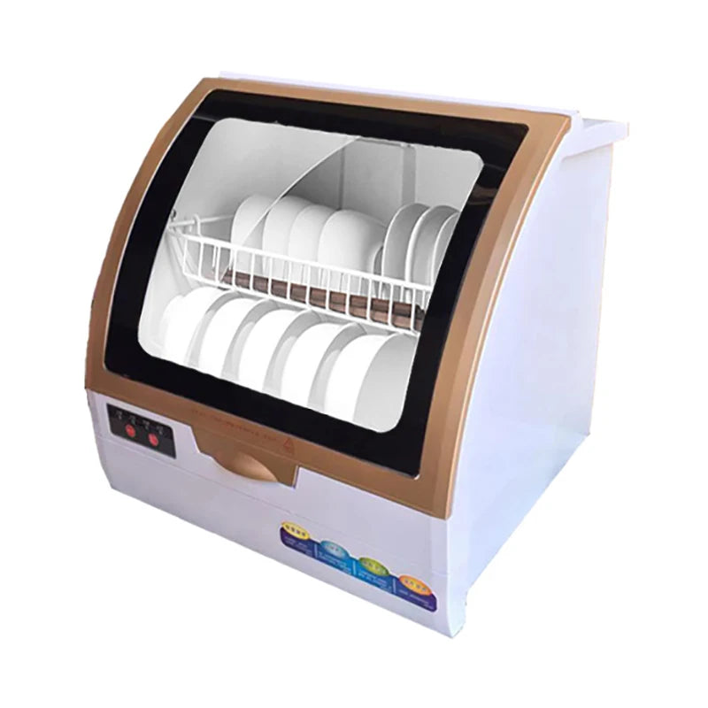 Household Dishwasher Desktop Drying Disinfection Cabinet 360 degrees Intelligent Automatic Spray Dish Washing Machine