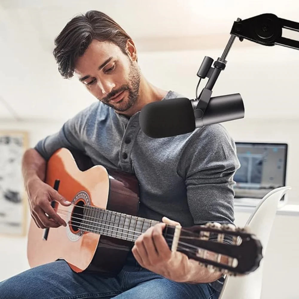 2PCS Windscreen for Shure SM7B,Microphone Pop Filter Cover,Mic Foam Cover Replacement Noise Reduction for SM7B PGA27 SM257 Mic