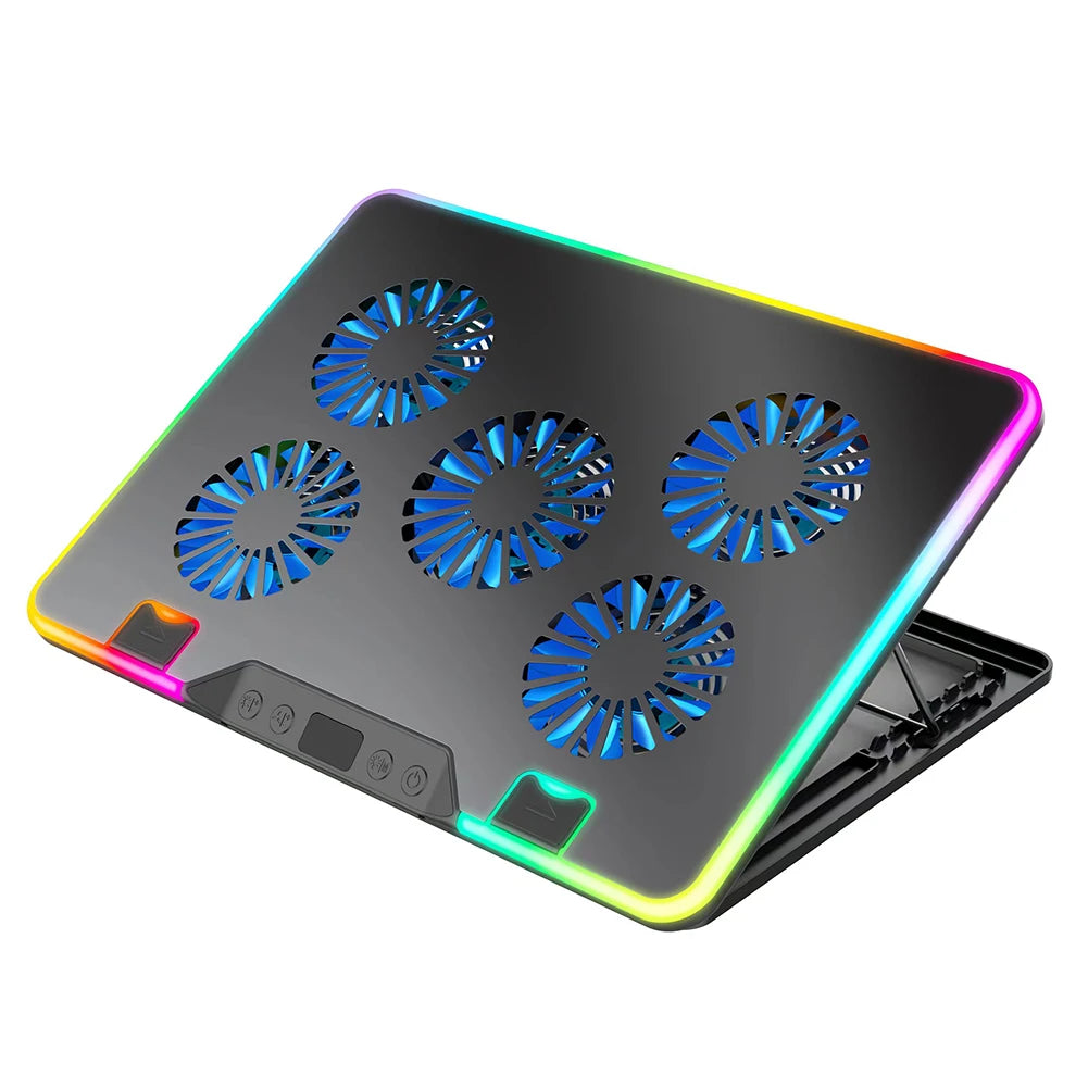 Laptop Cooling Pad Height Adjustable Laptop Cooler 2 USB Ports Notebook Stand for 11-17.3in Computer PC Notebook Gaming Laptop