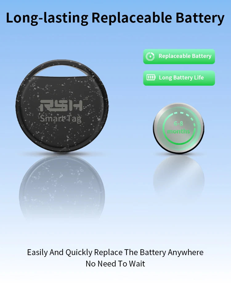 RSH 5pcs Security Anti-Loss GPS Tracker Android Locator for Xiaomi Global Postioning Kids Bag Wallet Car Finder Google Certified