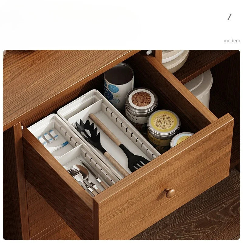 Dining Storage Cabinet Tea Short Cabinet  Solid Wood Color New Chinese Multi-functional Household Living Room Storage Rack