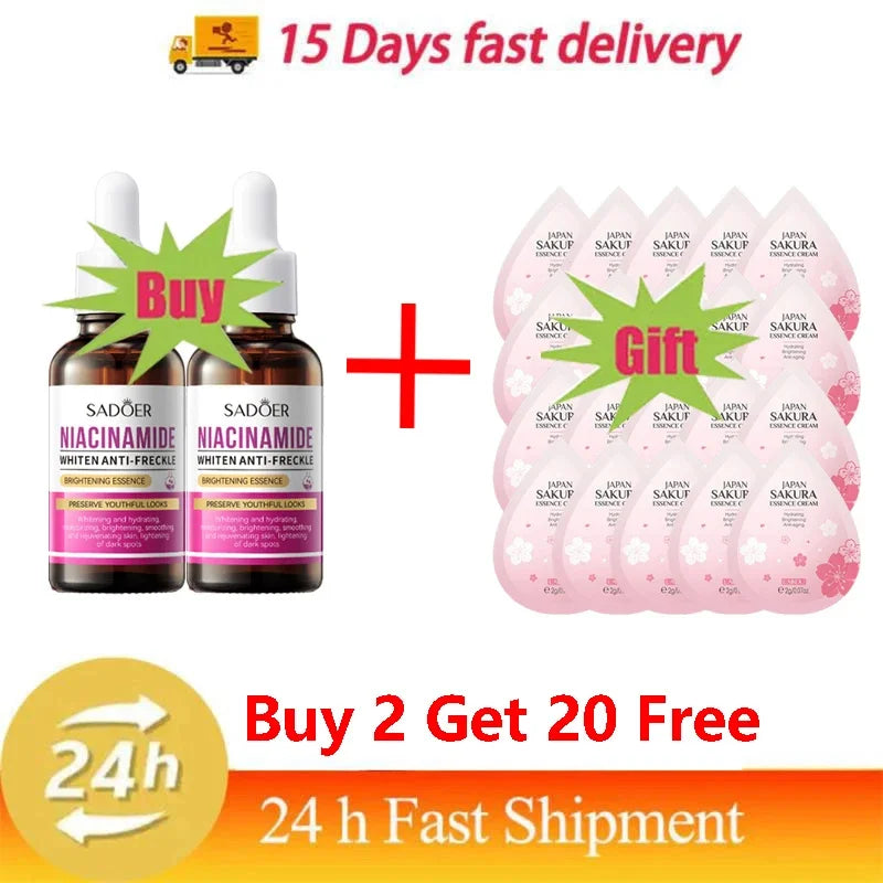 Nicotinamide Salicylic Acid Reduces Stain Facial Essence Whitens Moisturizes Tightens Reduces Melanin Essence Skin Beauty Health