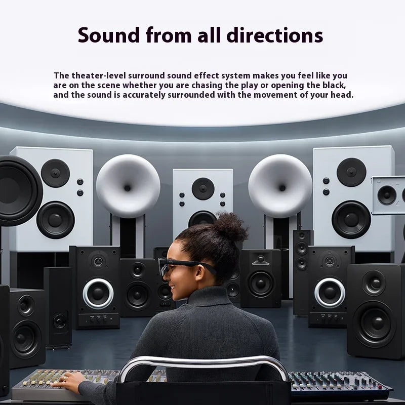 RayNeo Air 3S Pro Smart AR Glasses 135-inch HD Screen Viewing 3840Hz 1200 Nits1200Nits Brightness 3D Surround Sound Loudspeakers